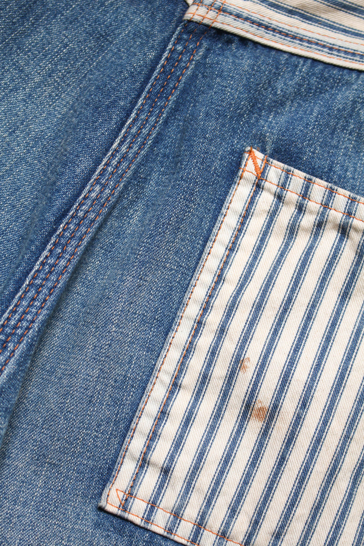 BOWWOW LAPD PRISONER DENIM PT AGING-INDIGO