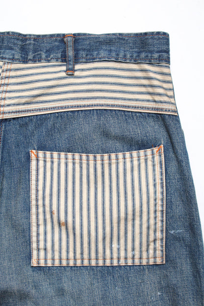 BOWWOW LAPD PRISONER DENIM PT AGING-INDIGO