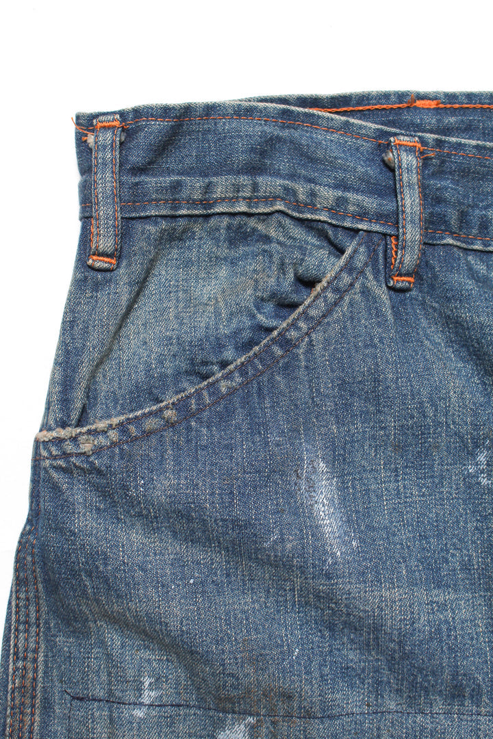 BOWWOW LAPD PRISONER DENIM PT AGING-INDIGO