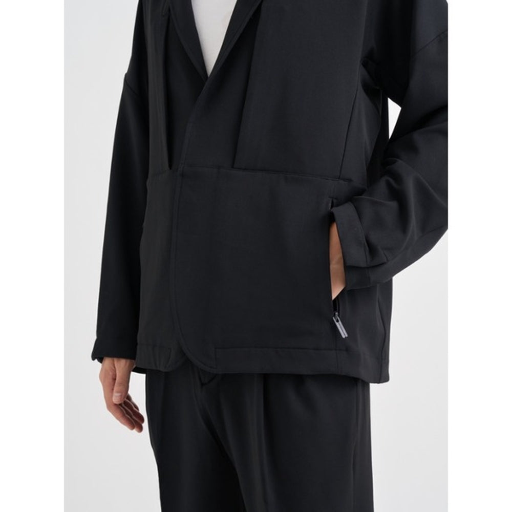 WHITE MOUNTAINEERING LAPEL JACKET-BLACK