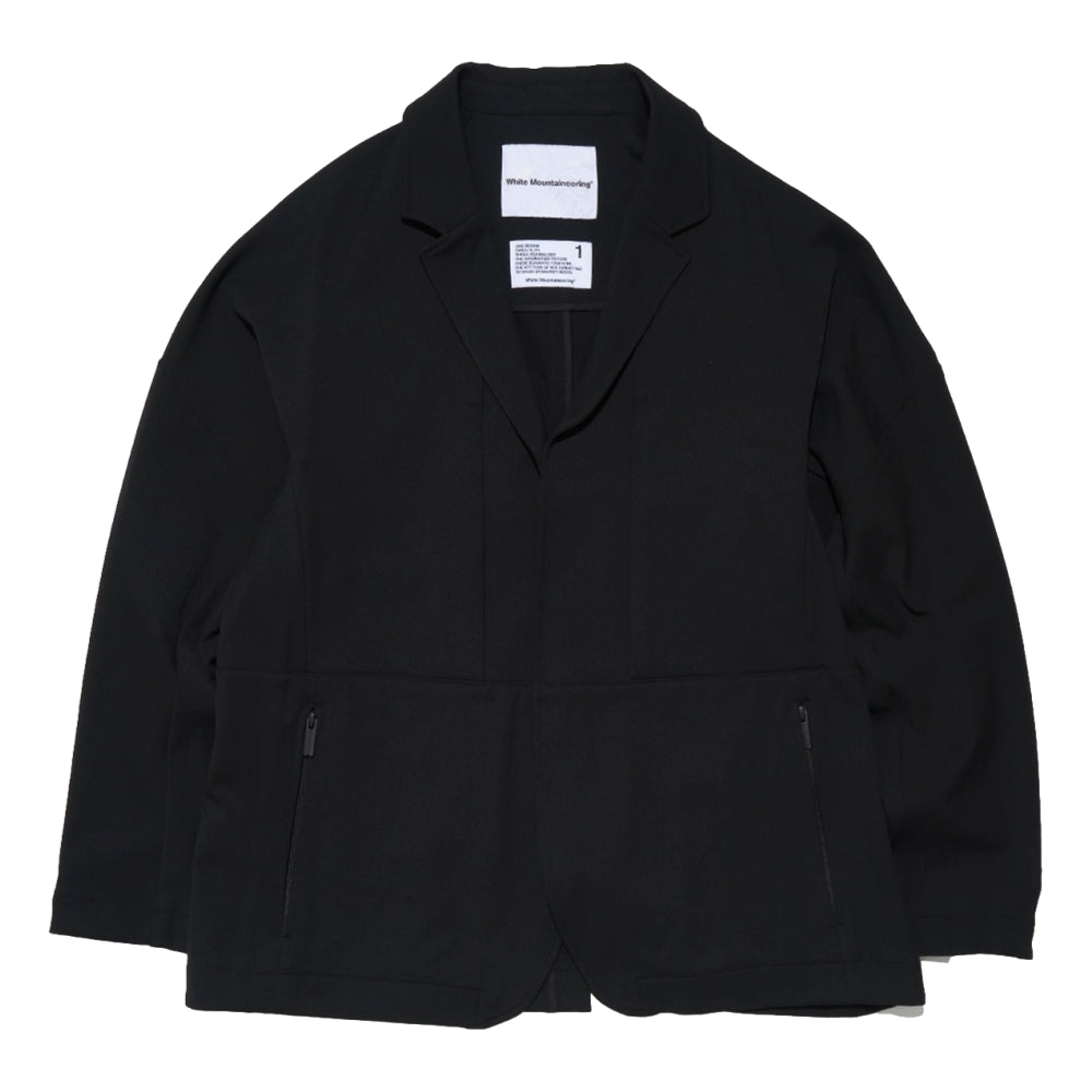 WHITE MOUNTAINEERING LAPEL JACKET-BLACK