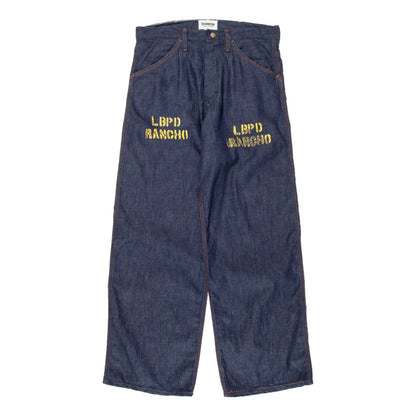 BOWWOW LBPD PRISONER DENIM PANTS-INDIGO