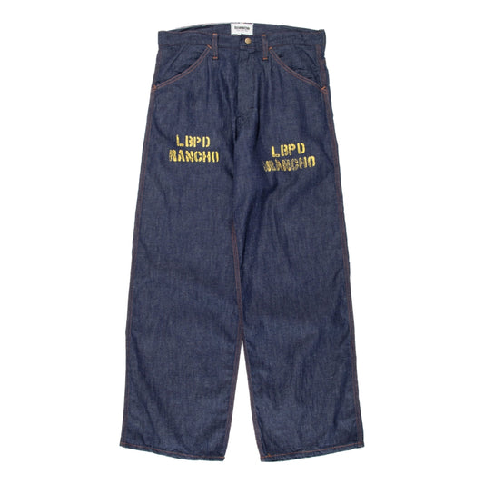 BOWWOW LBPD PRISONER DENIM PANTS-INDIGO