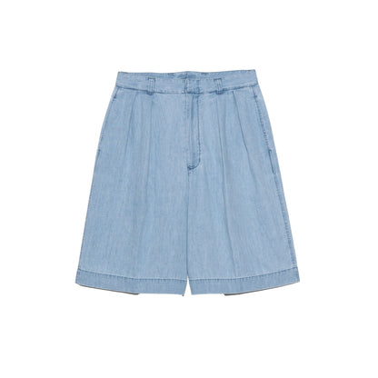 Nanamica LIGHT DENIM SHORTS-INDIGO BLEACH
