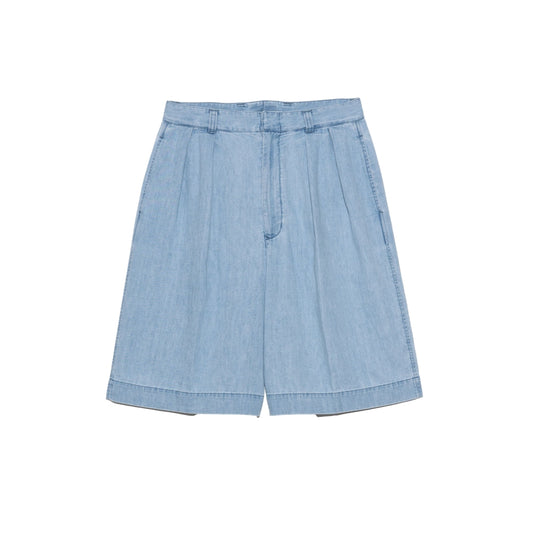 Nanamica LIGHT DENIM SHORTS-INDIGO BLEACH