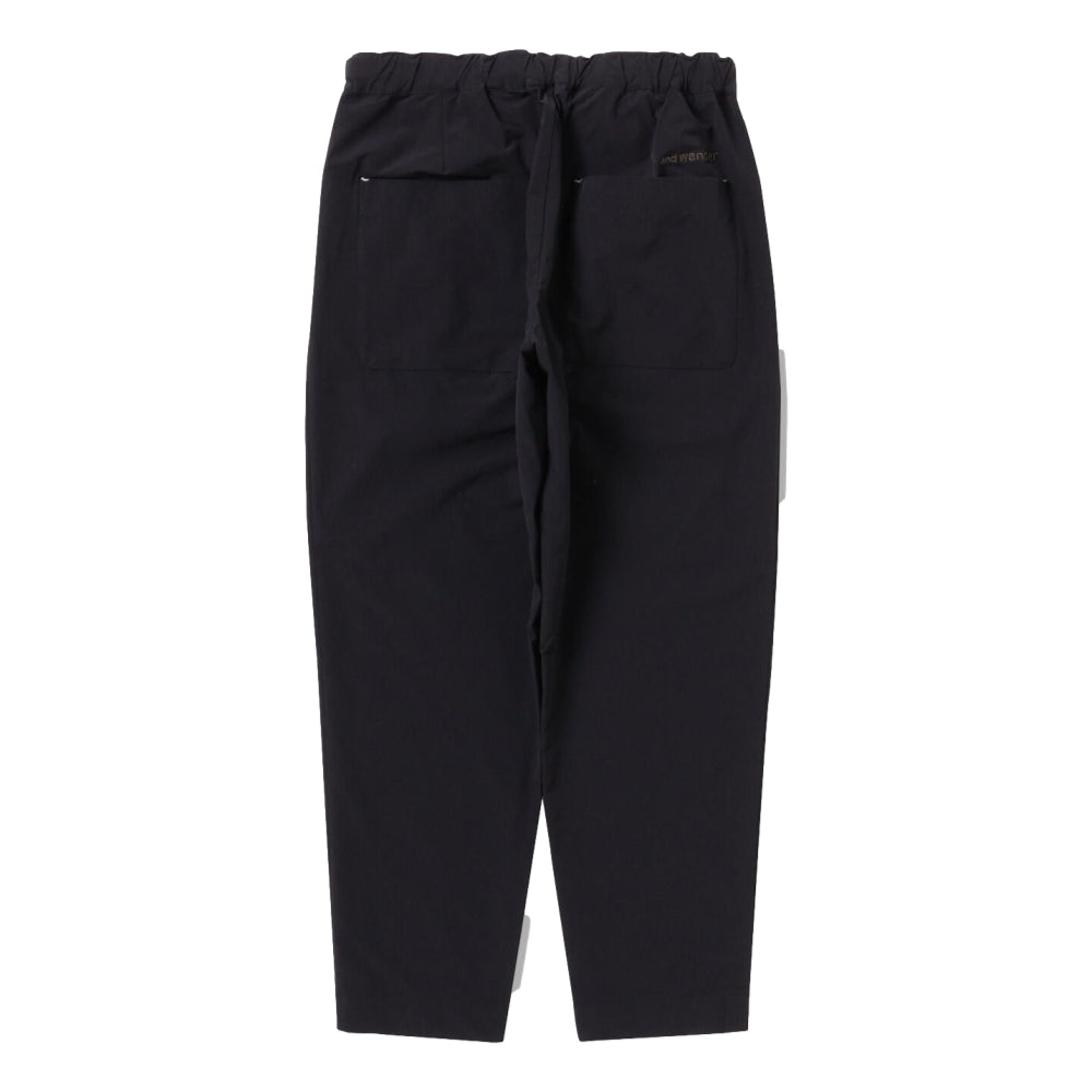 AND WANDER LIGHT W CLOTH PANTS-BLACK