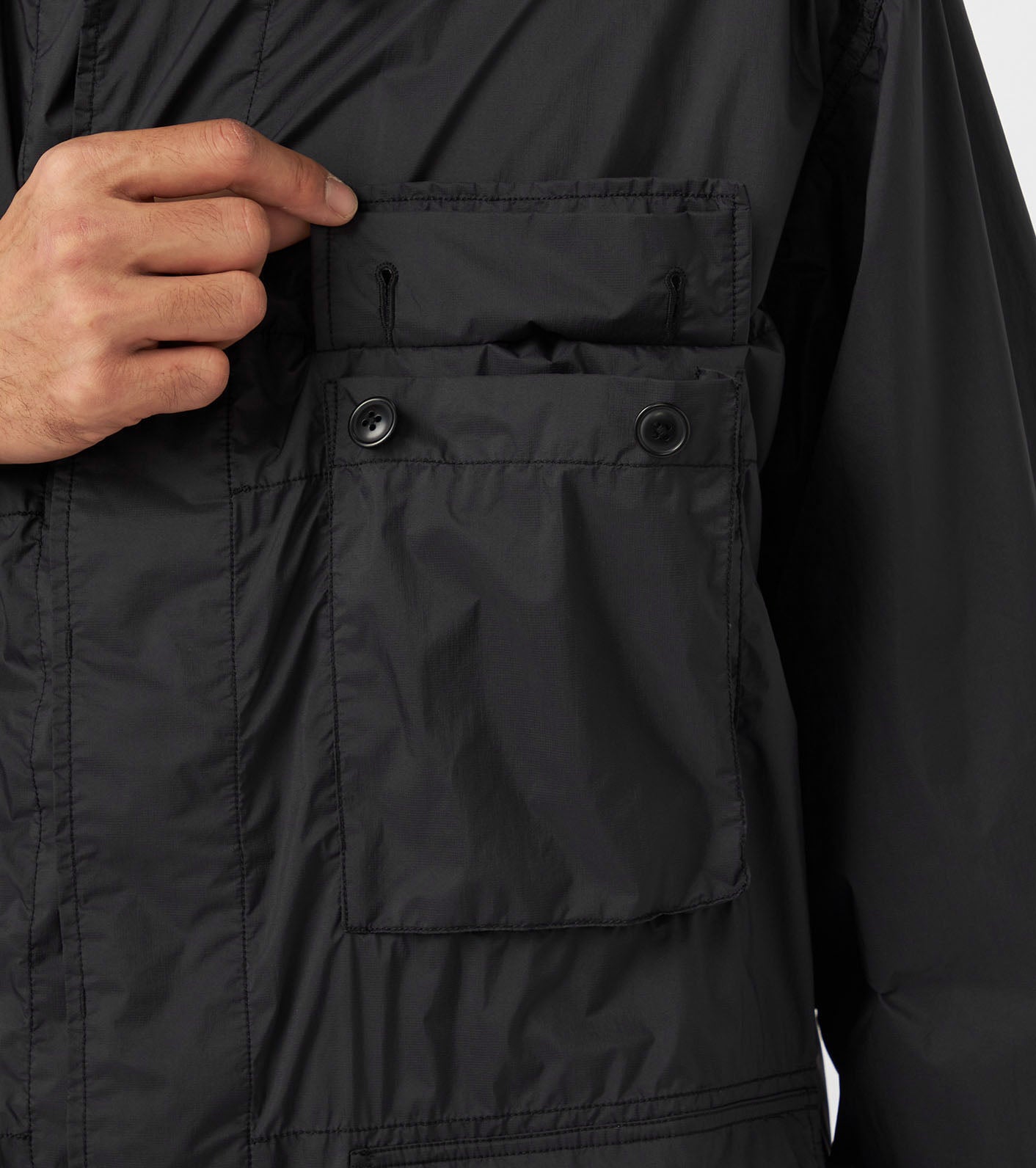 Nanamica LIGHT WEIGHT FIELD JACKET-BLACK