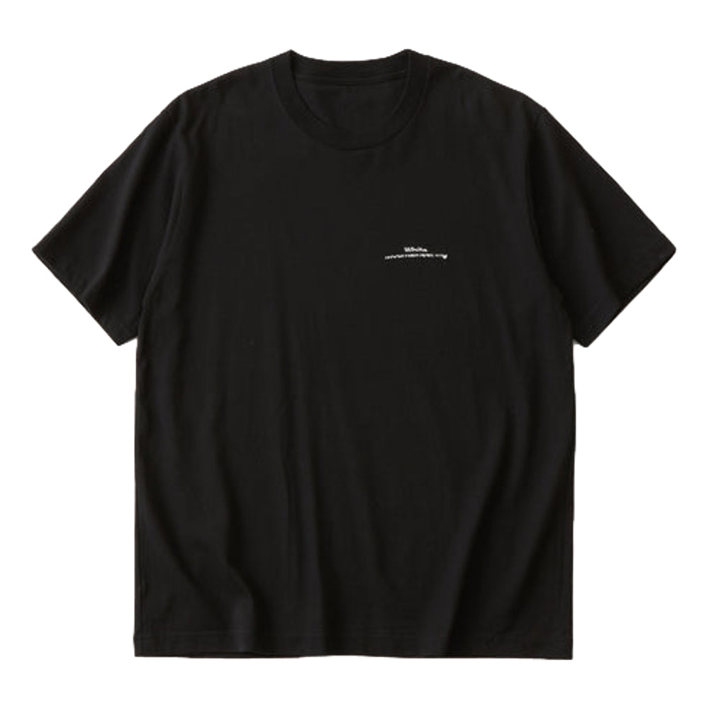 WHITE MOUNTAINEERING LOGO EMBROIDARY T-SHIRT-BLACK