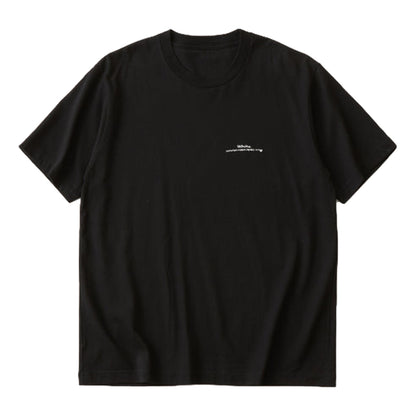 WHITE MOUNTAINEERING LOGO EMBROIDARY T-SHIRT-BLACK