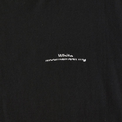 WHITE MOUNTAINEERING LOGO EMBROIDARY T-SHIRT-BLACK