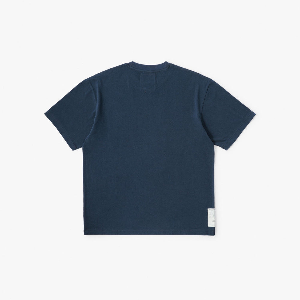 MADNESS LOGO TEE (FABRIC BY JAPAN)-NAVY