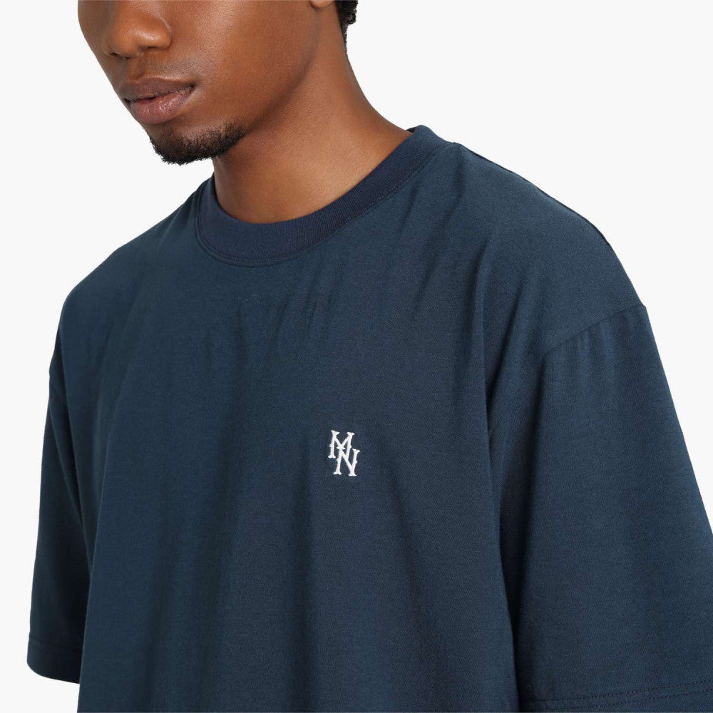 MADNESS LOGO TEE (FABRIC BY JAPAN)-NAVY