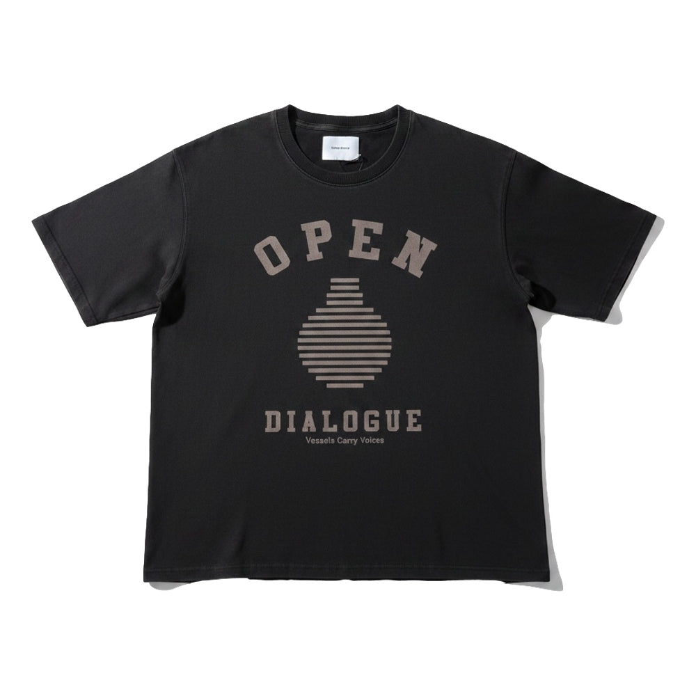 OPEN DIALOGUE LOGO TEE-BLACK