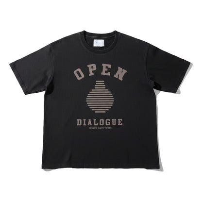 OPEN DIALOGUE LOGO TEE-BLACK