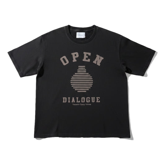 OPEN DIALOGUE LOGO TEE-BLACK
