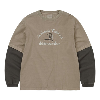 THIS IS NEVER THAT LAYERED L/S TEE-DESERT GREY