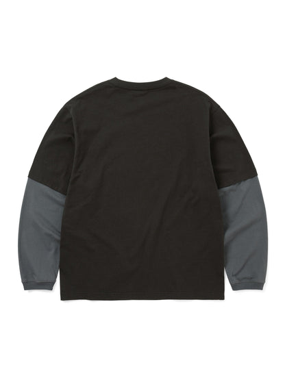 THIS IS NEVER THAT LAYERED L/S TEE-OFF BLACK