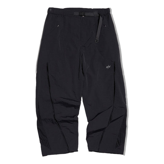 NINE POINT NINE LIGHT CURVE MESH PANTS-BLACK