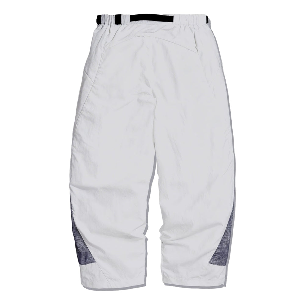 NINE POINT NINE LIGHT CURVE MESH PANTS-LIGHT GREY
