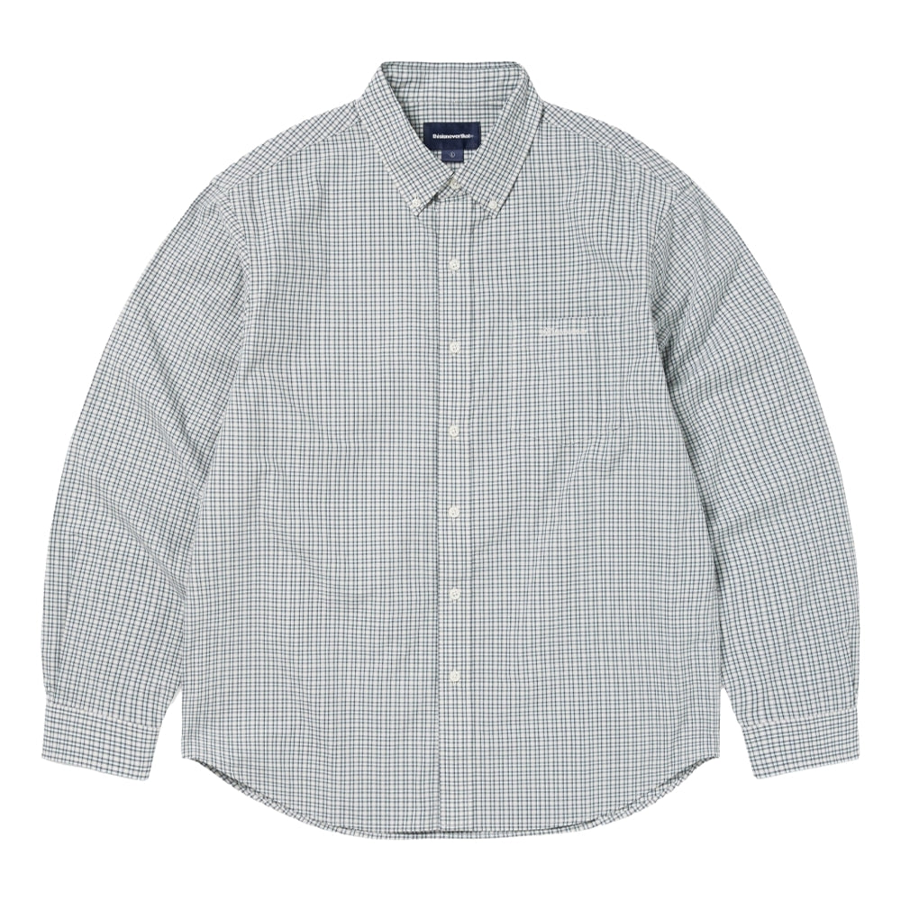 THIS IS NEVER THAT LIGHTWEIGHT PLAID SHIRT-IVORY