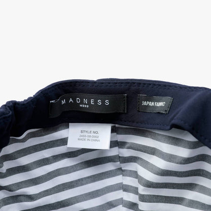 MADNESS 6 PANEL CAP (FABRIC BY JAPAN)-NAVY