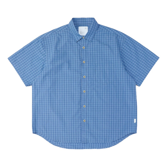 MADNESS CHECKED SHIRT (FABRIC BY JAPAN)-BLUE