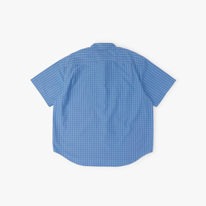 MADNESS CHECKED SHIRT (FABRIC BY JAPAN)-BLUE