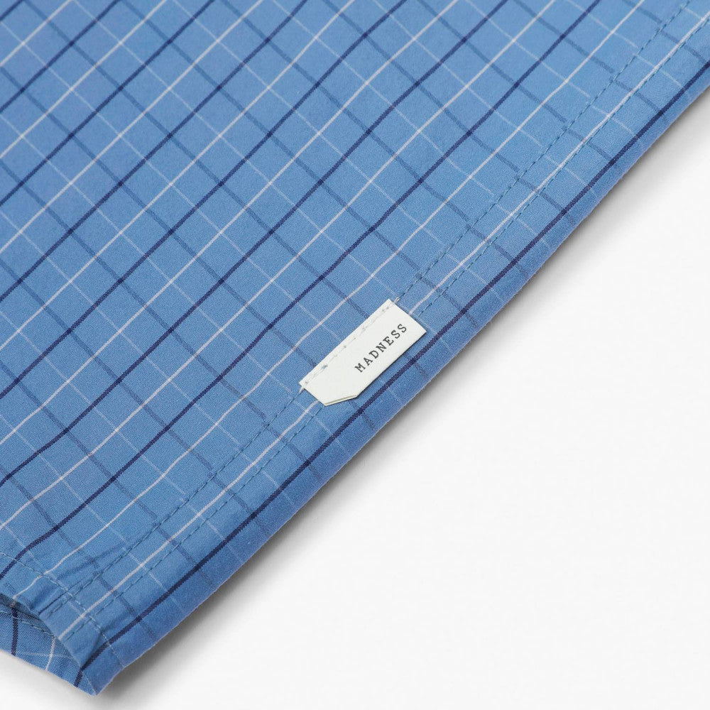 MADNESS CHECKED SHIRT (FABRIC BY JAPAN)-BLUE