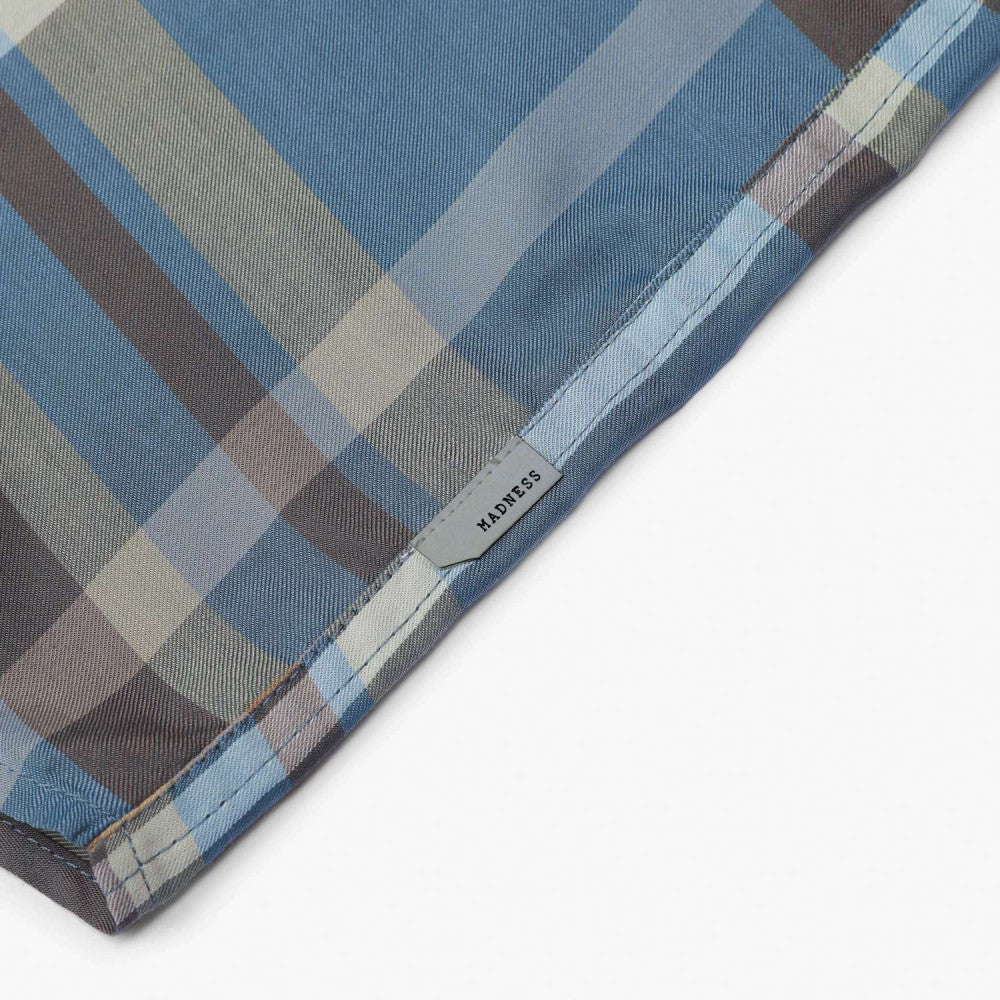 MADNESS CHECKED SHIRT (FABRIC BY JAPAN)-BLUE