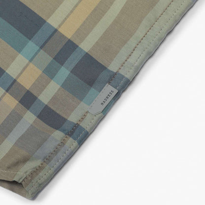 MADNESS CHECKED SHIRT (FABRIC BY JAPAN)-SAND