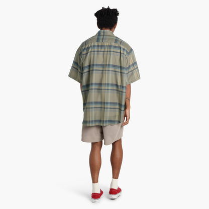 MADNESS CHECKED SHIRT (FABRIC BY JAPAN)-SAND