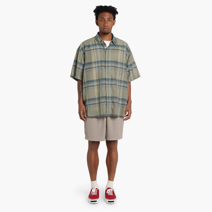 MADNESS CHECKED SHIRT (FABRIC BY JAPAN)-SAND