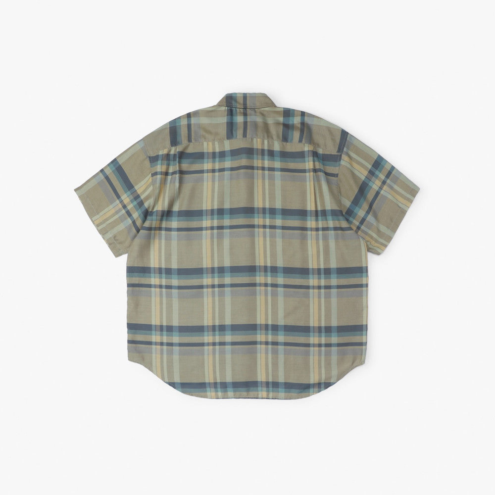 MADNESS CHECKED SHIRT (FABRIC BY JAPAN)-SAND
