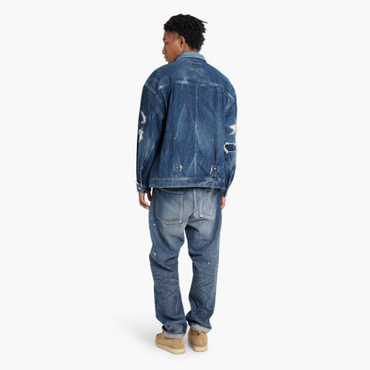 MADNESS DISTRESSED DENIM JACKET (MADE IN JAPAN)-INDIGO