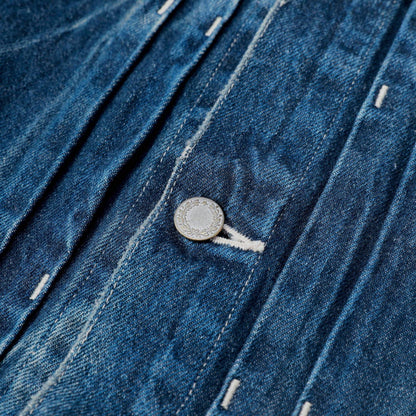 MADNESS DISTRESSED DENIM JACKET (MADE IN JAPAN)-INDIGO