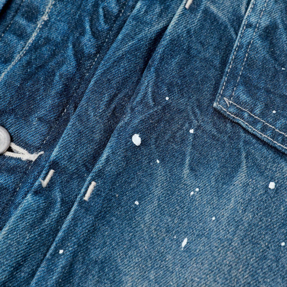 MADNESS DISTRESSED DENIM JACKET (MADE IN JAPAN)-INDIGO