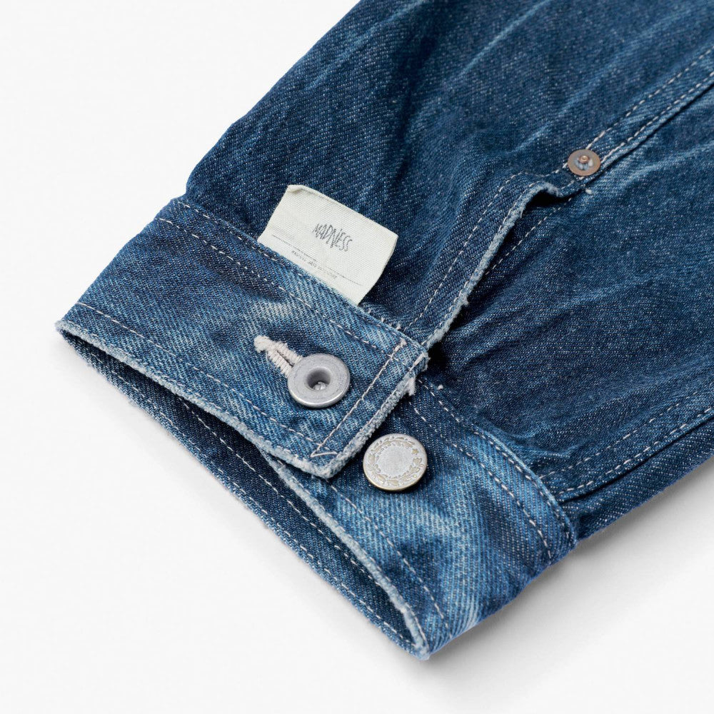 MADNESS DISTRESSED DENIM JACKET (MADE IN JAPAN)-INDIGO