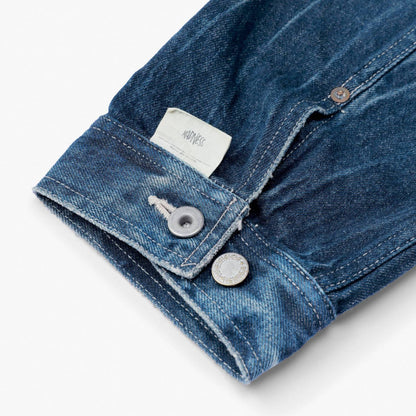 MADNESS DISTRESSED DENIM JACKET (MADE IN JAPAN)-INDIGO