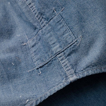 MADNESS HARD AGING CHAMBRAY NEP BD SHIRT (MADE IN JAPAN)-INDIGO