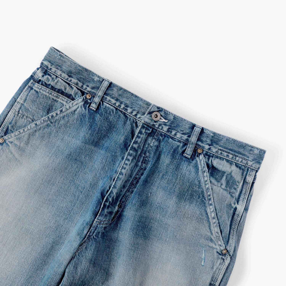 MADNESS HEAVY WASHED WORKER JEANS (MADE IN JAPAN)-INDIGO