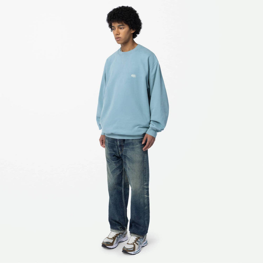 MADNESS MIL-TYPE CREW SWEATER-DUSTY BLUE