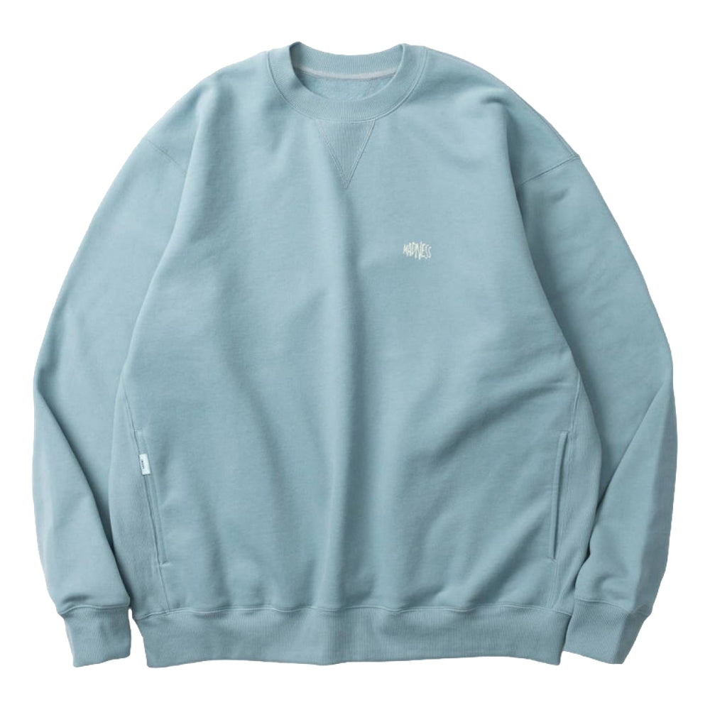 MADNESS MIL-TYPE CREW SWEATER-DUSTY BLUE