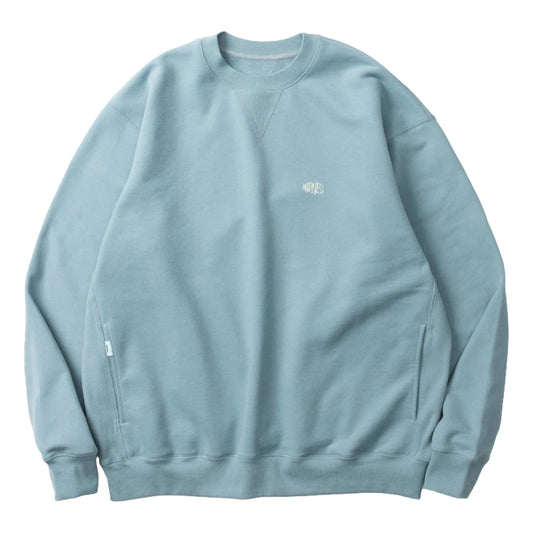 MADNESS MIL-TYPE CREW SWEATER-DUSTY BLUE