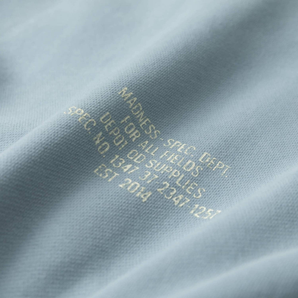 MADNESS MIL-TYPE CREW SWEATER-DUSTY BLUE