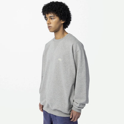 MADNESS MIL-TYPE CREW SWEATER-HEATHER GREY
