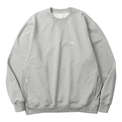 MADNESS MIL-TYPE CREW SWEATER-HEATHER GREY