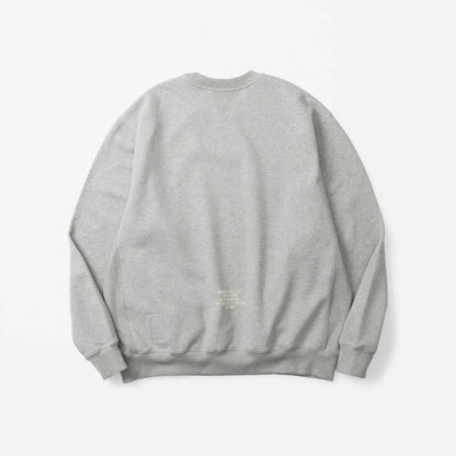 MADNESS MIL-TYPE CREW SWEATER-HEATHER GREY