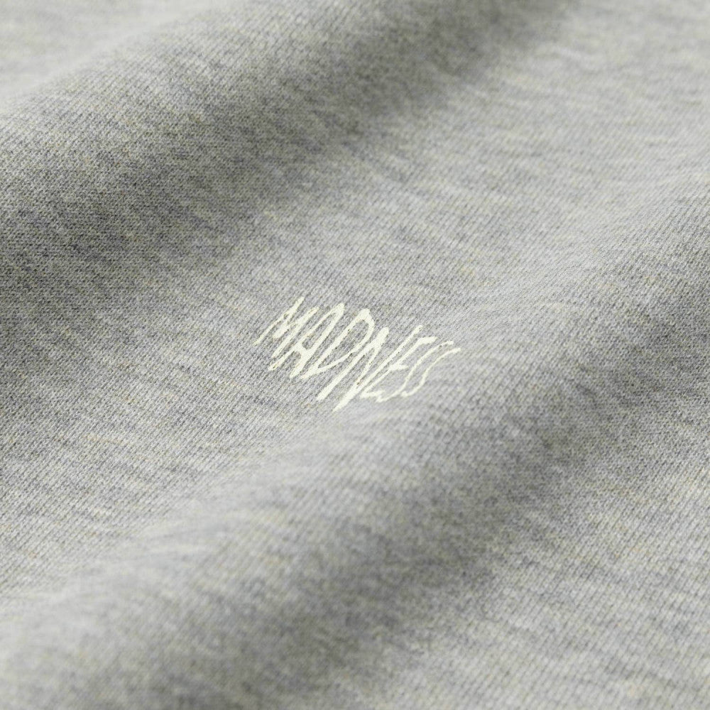 MADNESS MIL-TYPE CREW SWEATER-HEATHER GREY