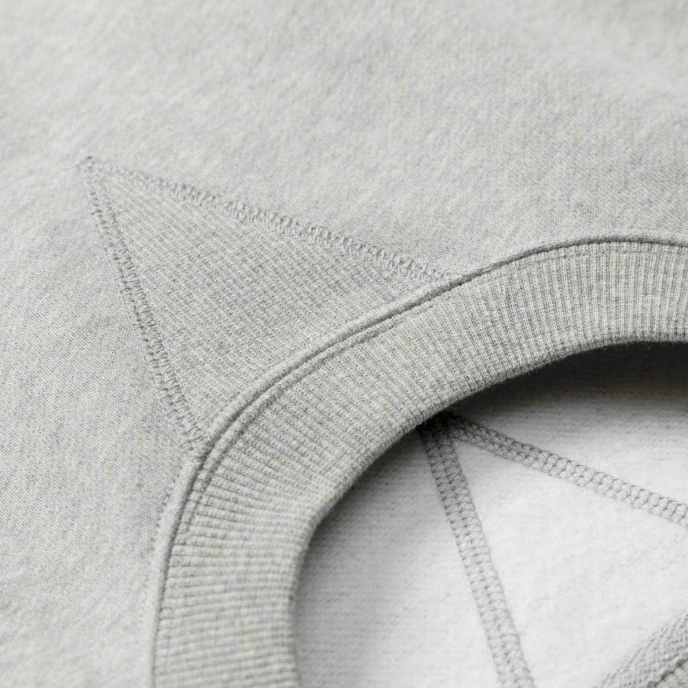 MADNESS MIL-TYPE CREW SWEATER-HEATHER GREY