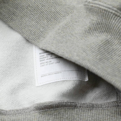 MADNESS MIL-TYPE CREW SWEATER-HEATHER GREY